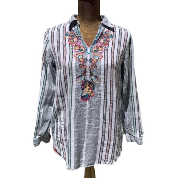 Soft Surroundings Long Sleeve Boho Top Size XSP - Picture 1 of 6